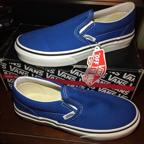 Vans Other - Vans slip on blue and white size 2.0